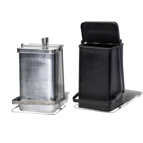 STEP TRASH CAN BLACK puebco