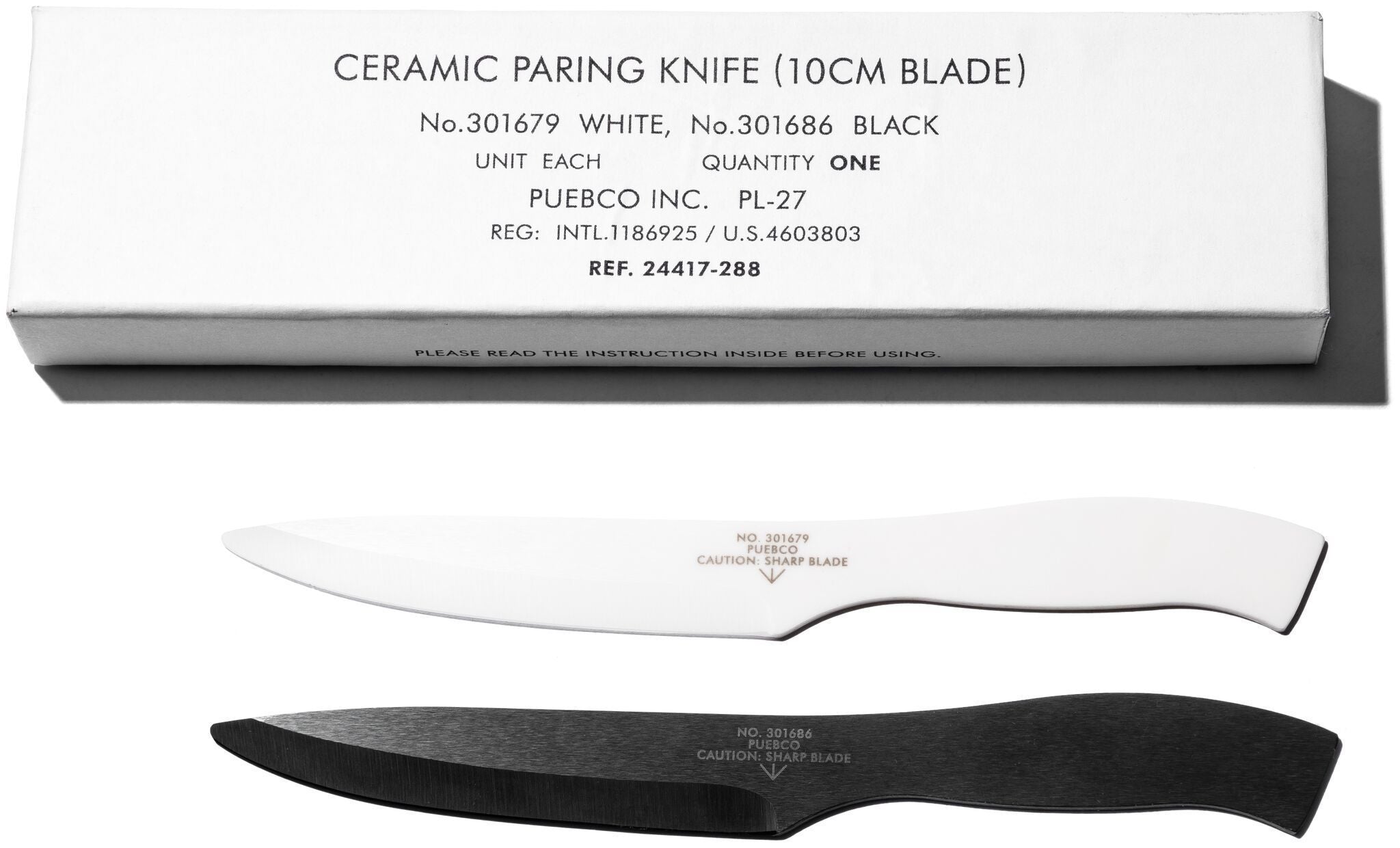 CERAMIC PARING KNIFE - BLACK – puebco