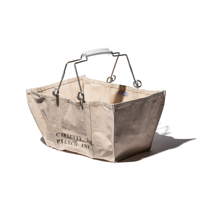 【PUEBCO】ROUND TRIP BASKET ACCORDIAN MARKET BASKET WHITE – PUEBCO ONLINE MARKET