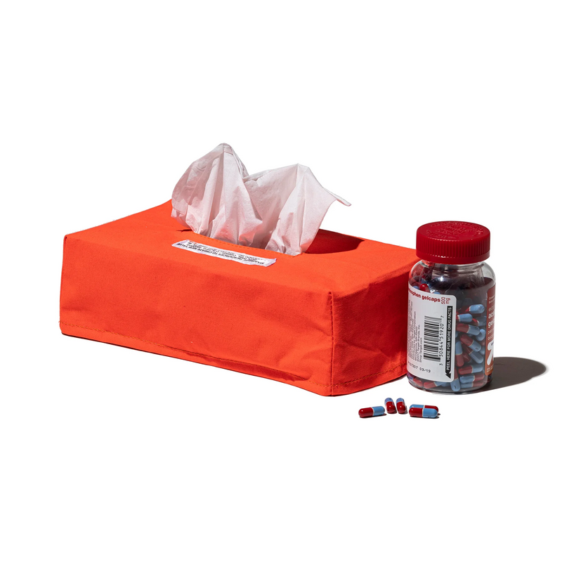 EMERGENCY TISSUE BOX COVER / Neon Orange