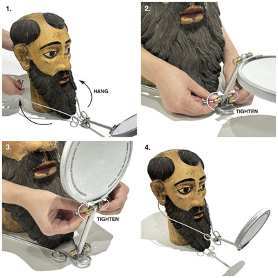 shaving makeup mirror puebco 113647 5