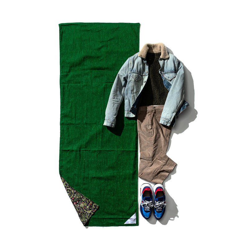 Reversible Nap Mat Paisley X Green Puebco 113722 2