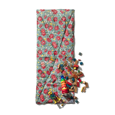 Puffy Nap Mat Flower X Stripe Puebco 114019 2