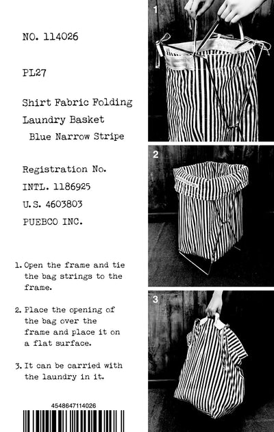 Shirt Fabric Laundry Basket Puebco 114026 15