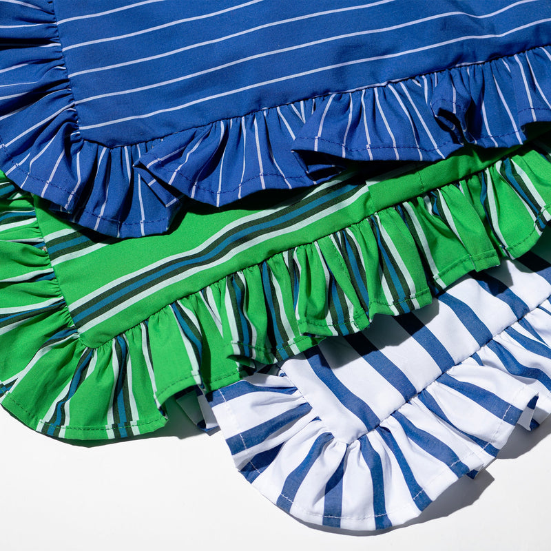 Shirt Fabric Ruffle Cushion Cover Puebco 114262 15