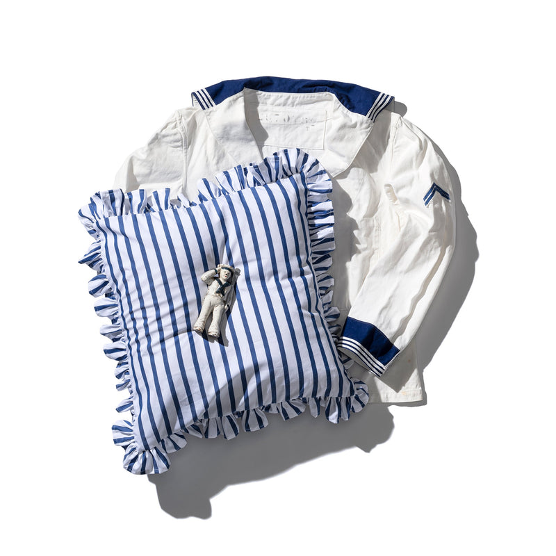 Shirt Fabric Ruffle Cushion Cover Puebco 114262 7