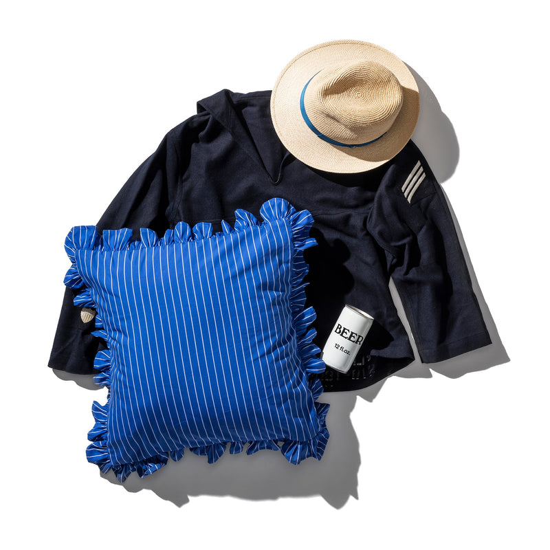 Shirt Fabric Ruffle Cushion Cover Puebco 114262 5