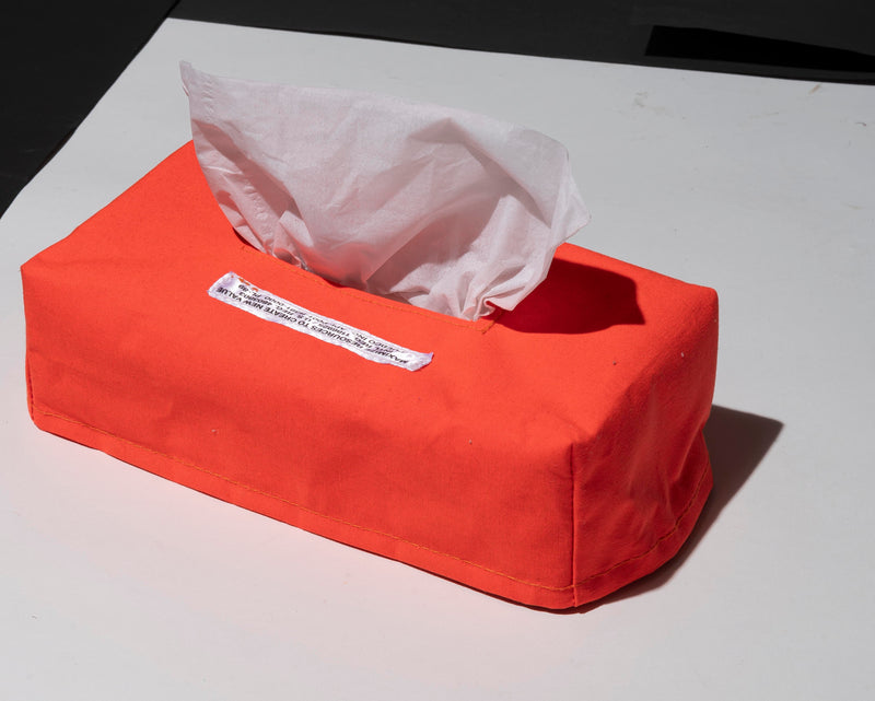 EMERGENCY TISSUE BOX COVER / Neon Orange