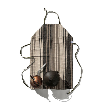 Cotton Jute Stripe Apron Puebco 303345 2