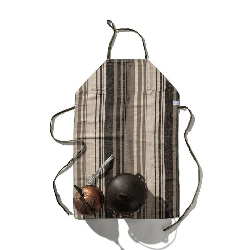 Cotton Jute Stripe Apron Puebco 303345 2