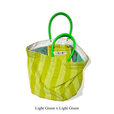 POOL BAG SINGLE COLOR LINING / Light Green x Light Green