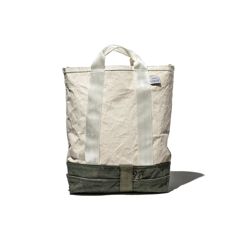 laminated fabric x vintage fabric bag puebco 504575 6