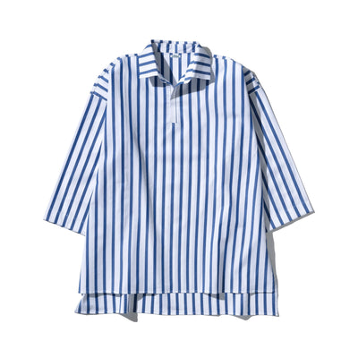 Cotton Stripe Shirt Regular Collar 3