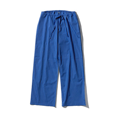 Cotton Stripe Regular Pants Blue 2