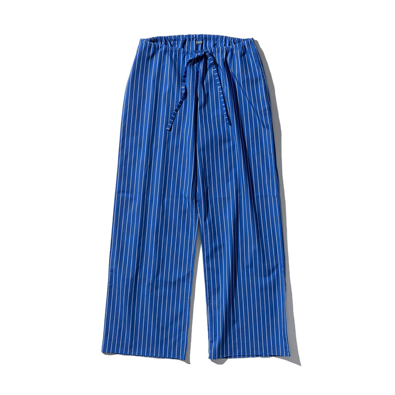 Cotton Stripe Regular Pants Blue 2