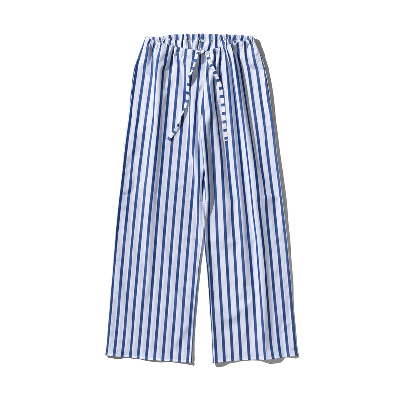Cotton Stripe Regular Pants Blue 3