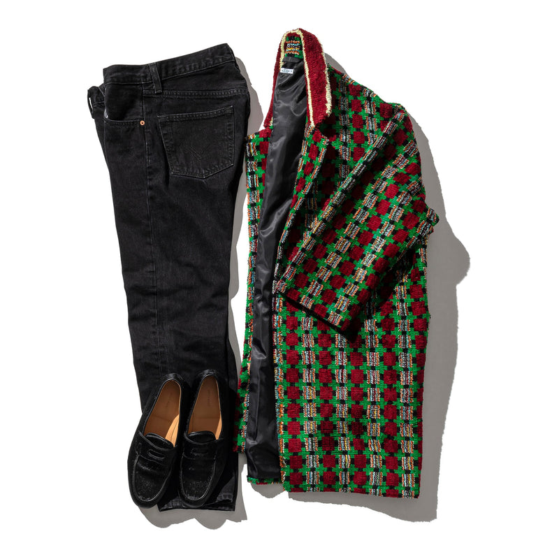 Truck Seat Fabric Collared Coat