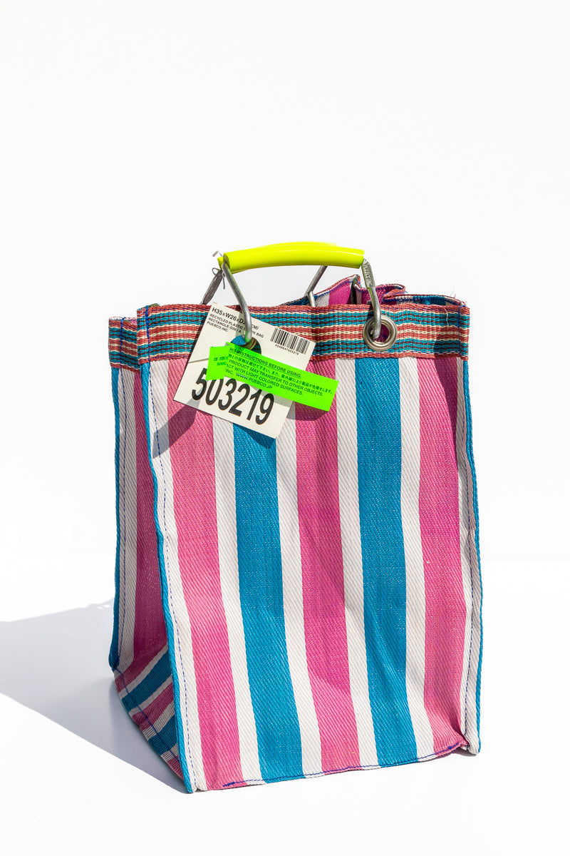 RECYCLED PLASTIC STRIPE BAG - Rectangle D30