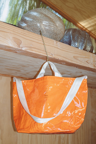 Covered Parachute Shoulder Bag - Orange
