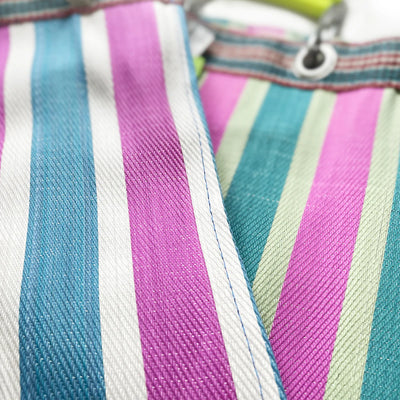 RECYCLED PLASTIC STRIPE BAG - Square