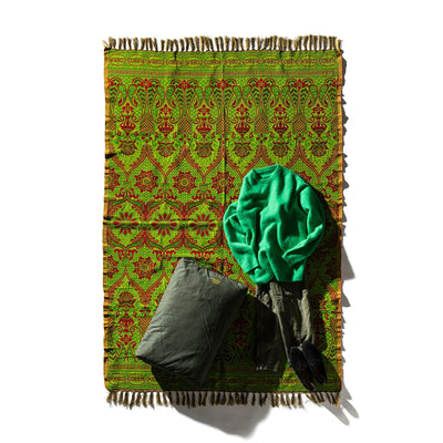 Reversible Jacquard Rug - Green