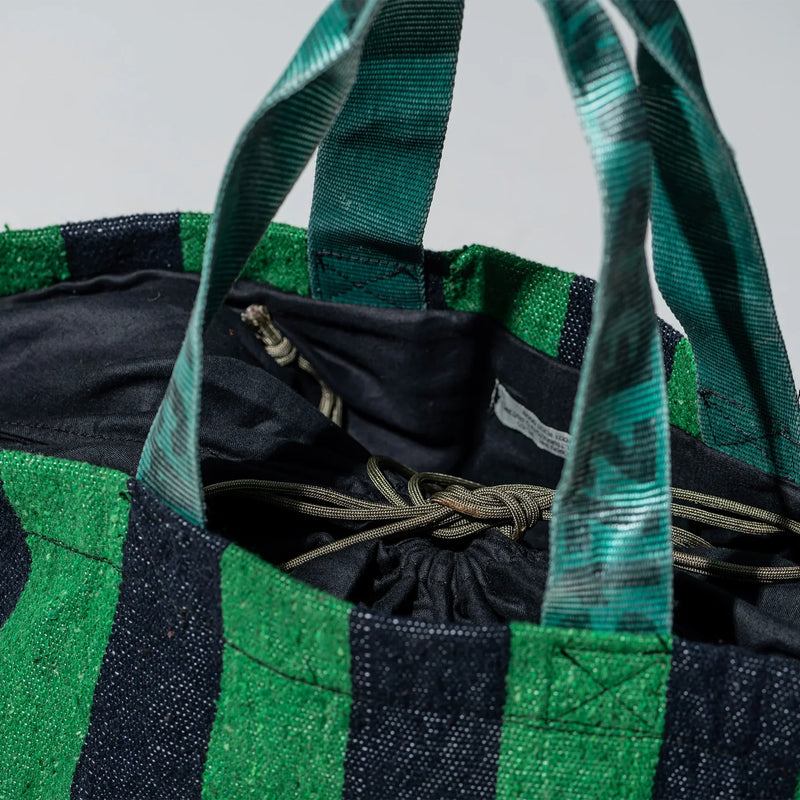 Rug Bag - Green x Navy Blue