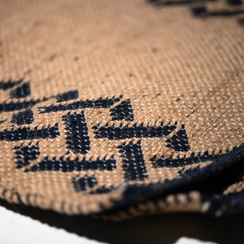 Tile Patterned Jute Mat - Sicily