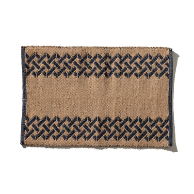 Tile Patterned Jute Mat - Sicily