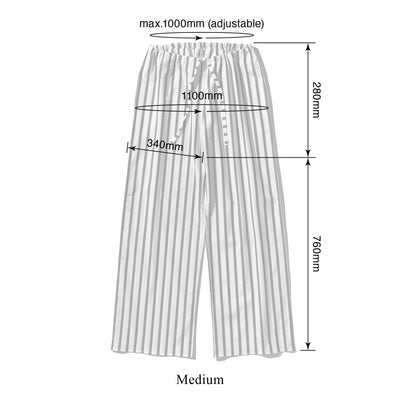 Cotton Stripe Regular Pants Blue 11