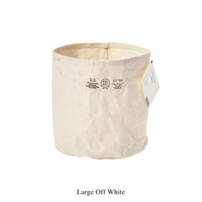 CANVAS POT COVER - LARGE - OFF WHITE