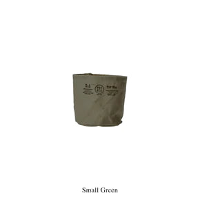 CANVAS POT COVER - SMALL - GREEN