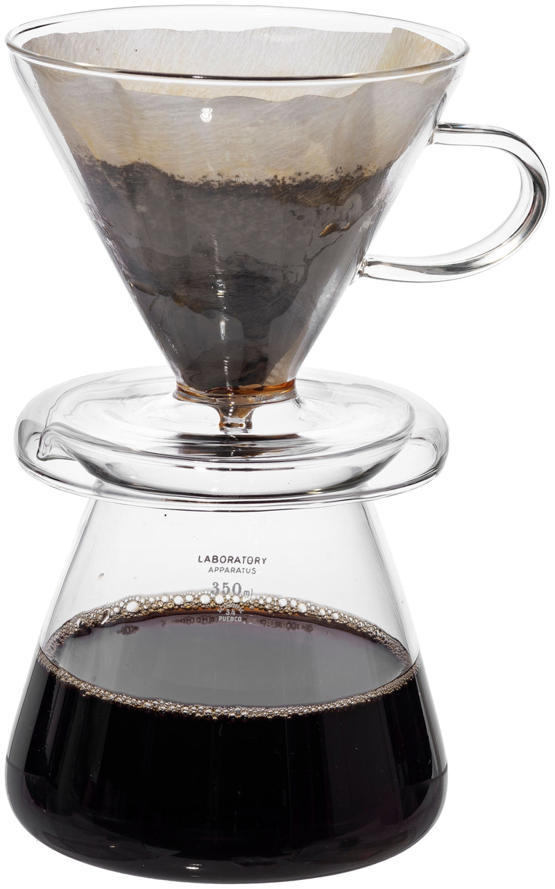 GLASS COFFEE DRIPPER SET