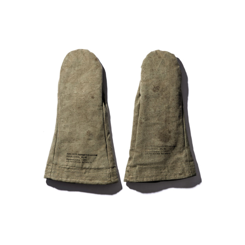 VINTAGE TENT FABRIC MITTENS