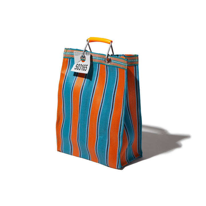 RECYCLED PLASTIC STRIPE BAG Rectangle D15