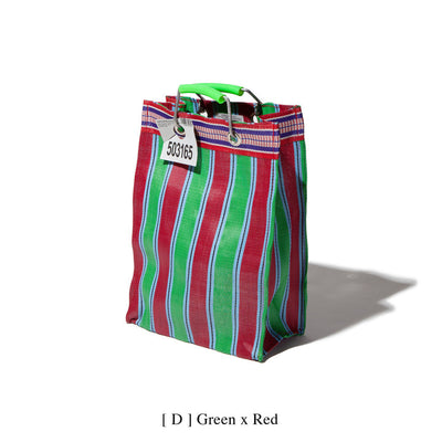 RECYCLED PLASTIC STRIPE BAG - Rectangle D15