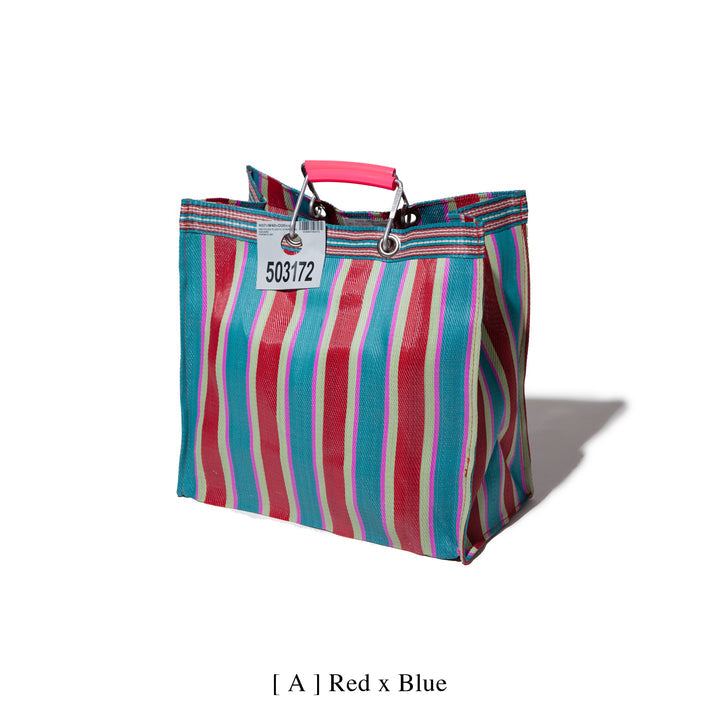 The Suitcase Stripe Medium canvas tote bag in white - Loro Piana | Mytheresa