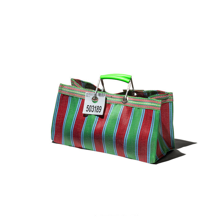 RECYCLED PLASTIC STRIPE BAG Wide