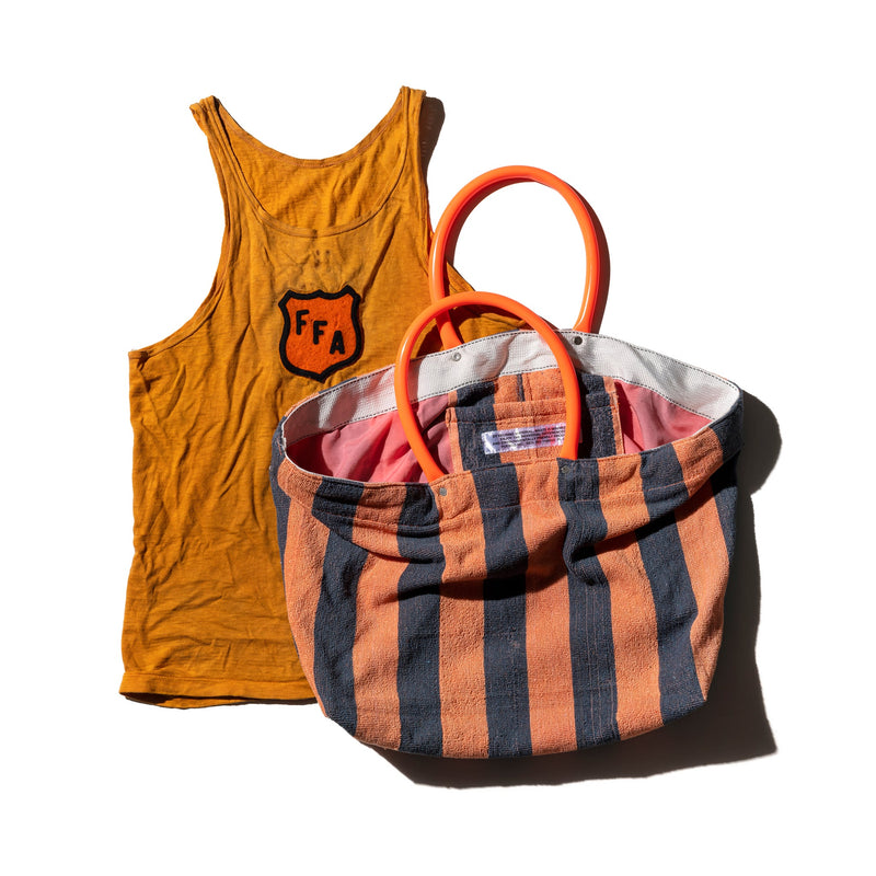 POOL BAG SINGLE COLOR LINING / Orange x Black