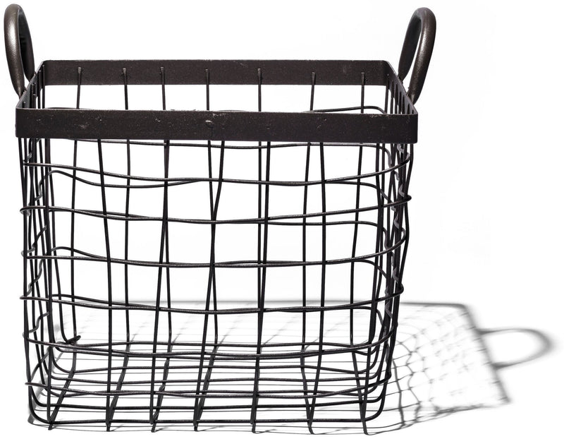 SQUARE BASKET WITH HANDLE